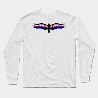 Fly With Pride, Raven Series - Genderfluid Long Sleeve T-Shirt
